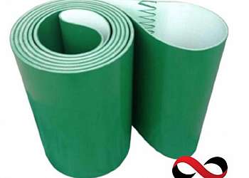 Correia transportadora pvc verde Correia transportadora pvc verde